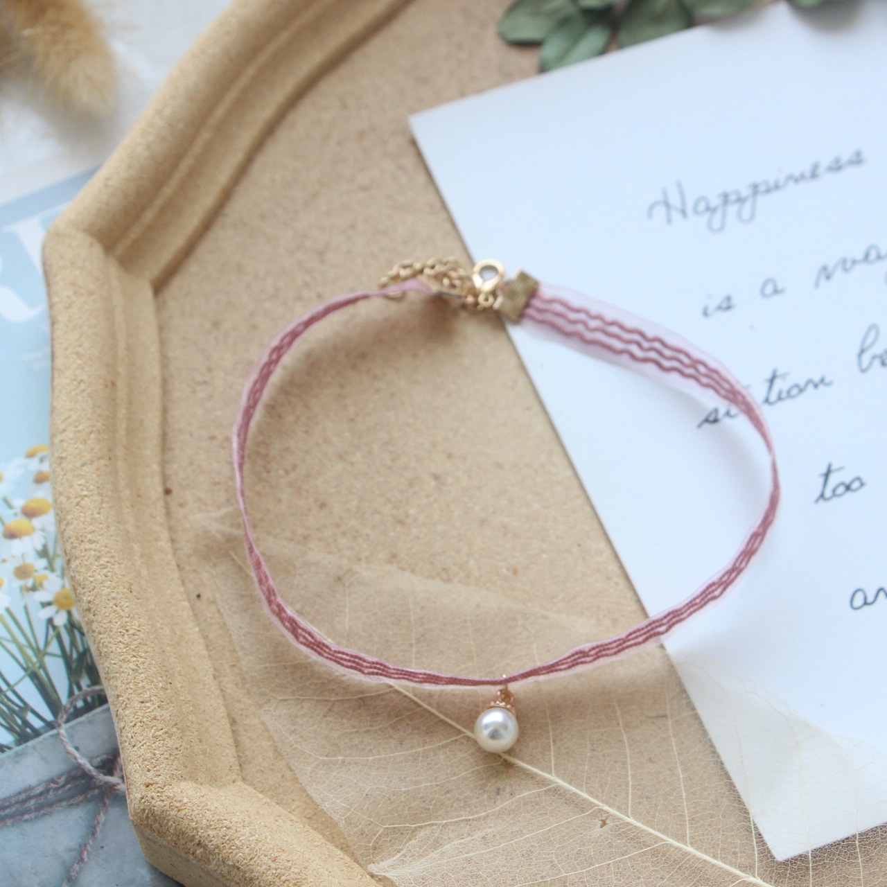 Alloy, Mixed materials Material IG Style Basic Sweet Flower Butterfly Alloy Mixed Materials Choker Wholesale