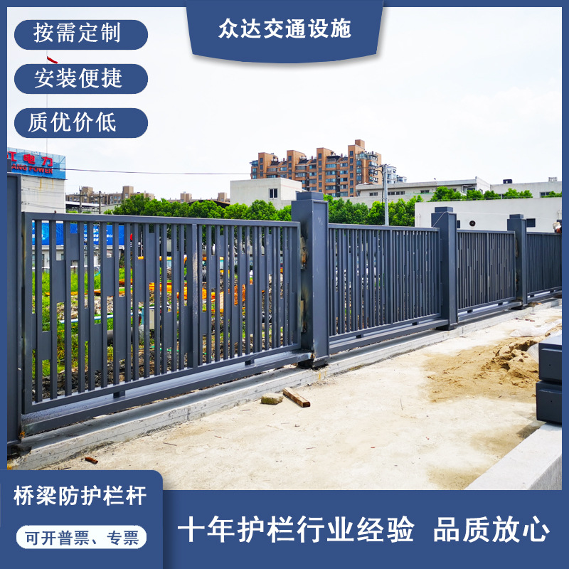 桥梁景观防撞栏杆 河道桥面安全护栏 不锈钢复合管桥栏杆现货