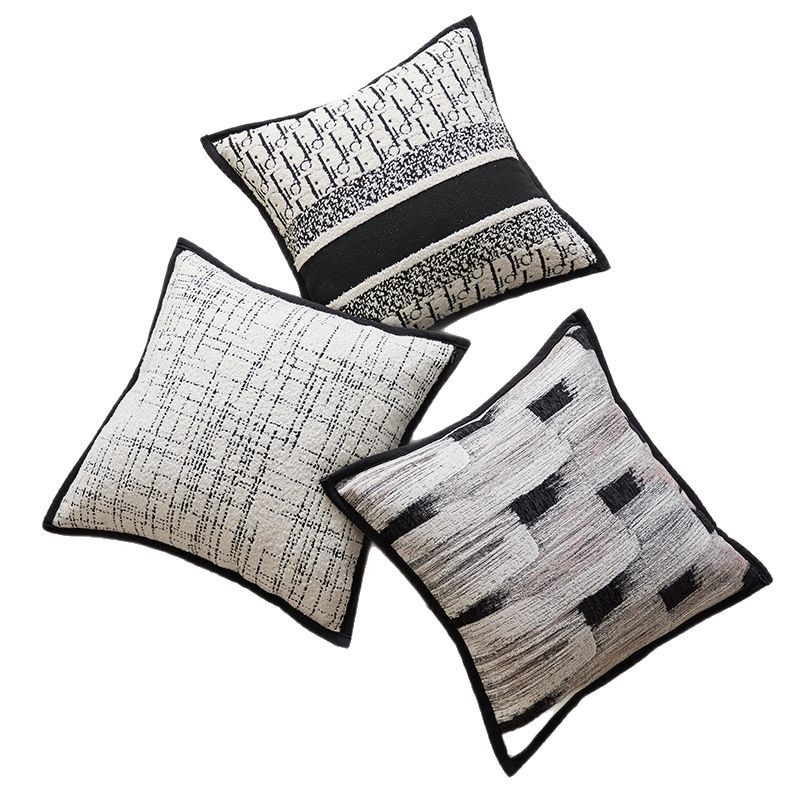 Inswind almohada lujoso simple y moderno sofá suave cojín de sala de estar almohada cuadrada modelo de sala de hotel almohada funda de almohada