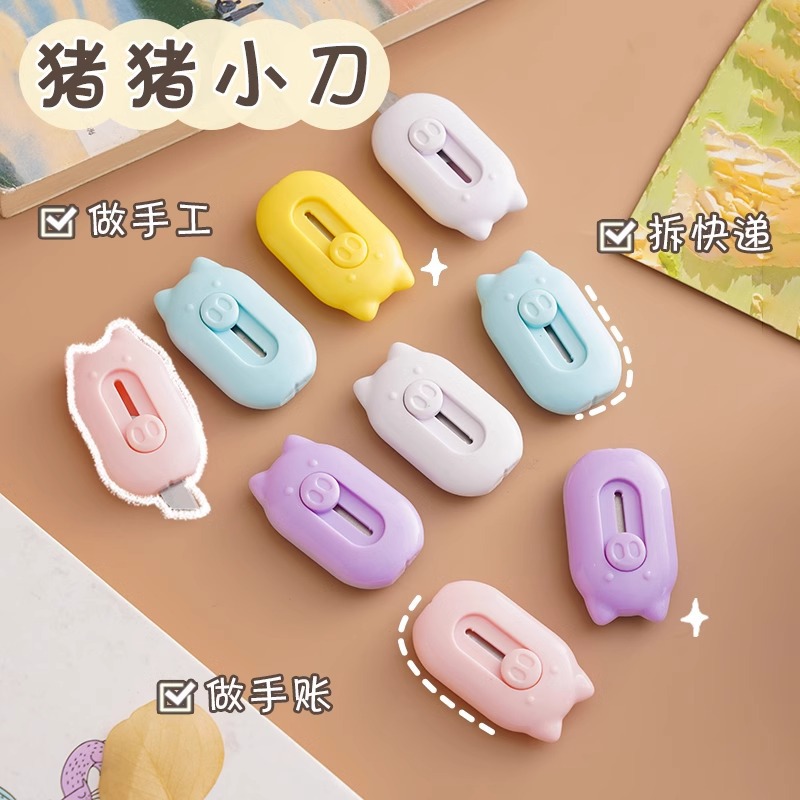 Cuchillo de entrega mini cuchillo de arte portátil pequeño estudiante de entrega de sobres de oficina cuchillo de corte de papel