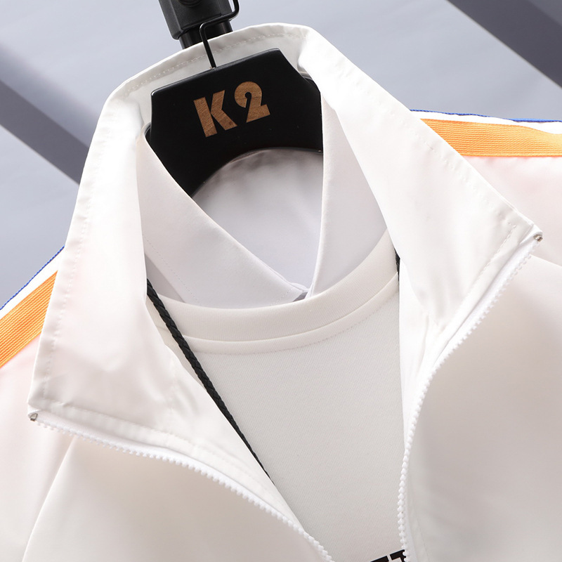 Men's color blocked men's lapel windproof and waterproof autumn clothing, fashionable casual workwear jacket, upper_voghion.com