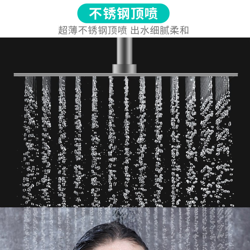 Life Song Baño ducha blanca termostato ducha para el hogar ducha cabezal de ducha al por mayor juego de ducha de cobre