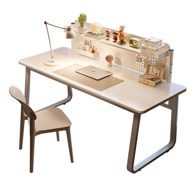 Escritorio Dormitorio Estudio para estudiantes Escritorio de aprendizaje de escritura Estilo crema Hogar Escritorio de computadora de escritorio simple Escritorio de oficina