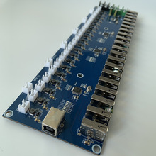 手机群控设备用PCBA电路板方案 USB20接口同时充电PCB方案设计