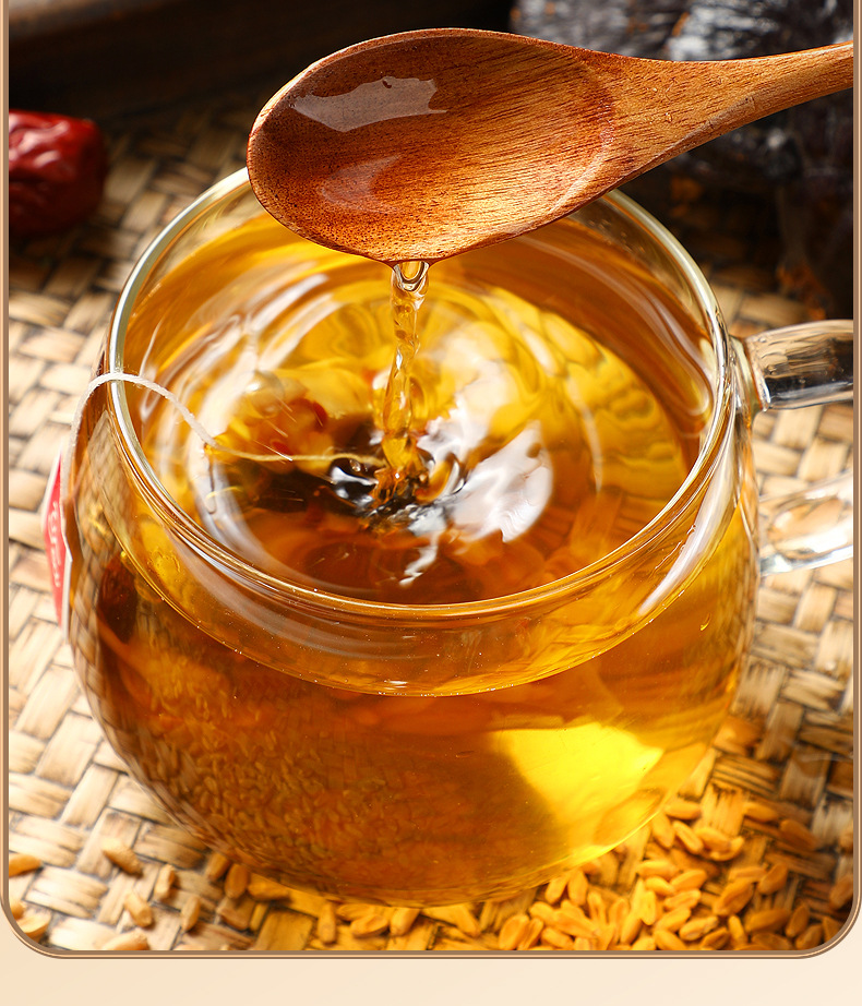 Astragalus Reishi Licorice Wheat Herbal Tea Huang Qi Ling Zhi Gan Mai Yin 6g x 15 Bags Sugar Free Wellness Drink preparation
