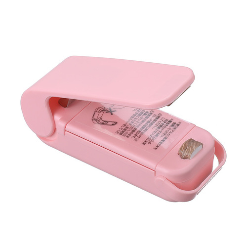 Portable mini sealing machine creative household food plastic bag opening sealing machine travel hand pressure heat sealing machine