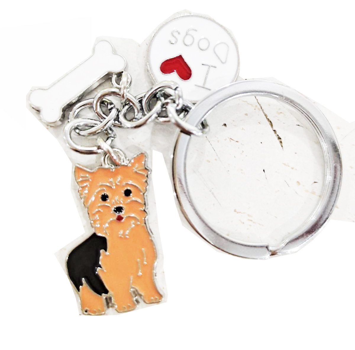 Cute Dog Metal Unisex Bag Pendant Keychain display picture 5