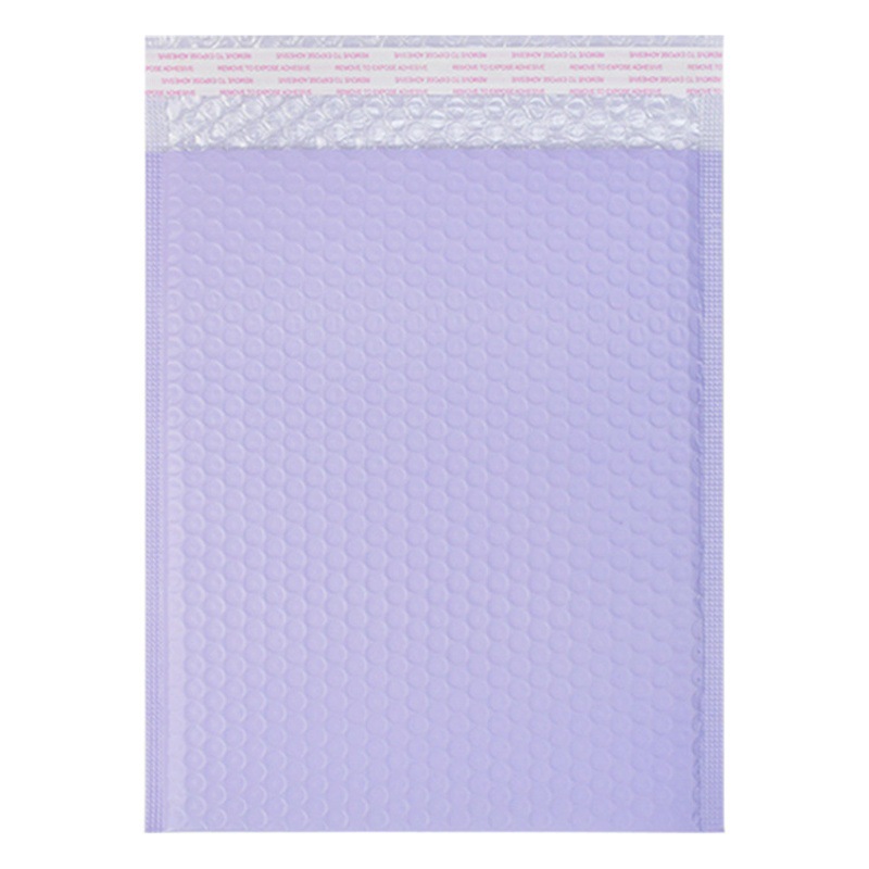 Grueso bolso de burbuja púrpura co-extruido película burbuja sobre expreso bolsa de embalaje caja del teléfono a prueba de golpes bolsa de ropa impermeable