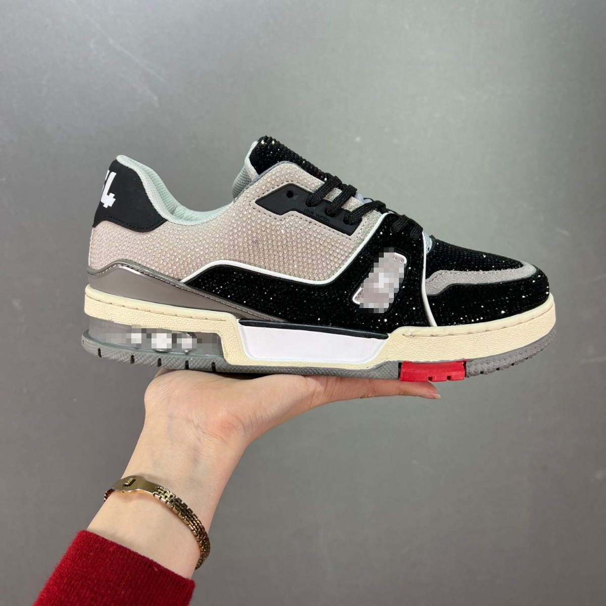 Putian High Version Trainer Donkey Sports Couple Shoes High Luxury Thick Sole Sneakers Denim Lace-Up Men and Women