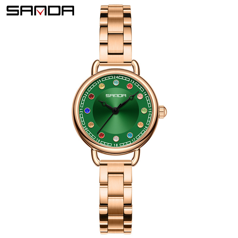 스틸 벨트 로즈 골드 그린