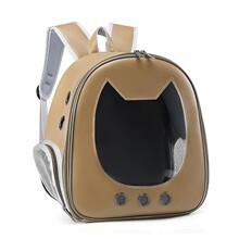 宠物用品猫包双肩太空包浅透明宠物包大空间舒适透气猫咪背包小猫