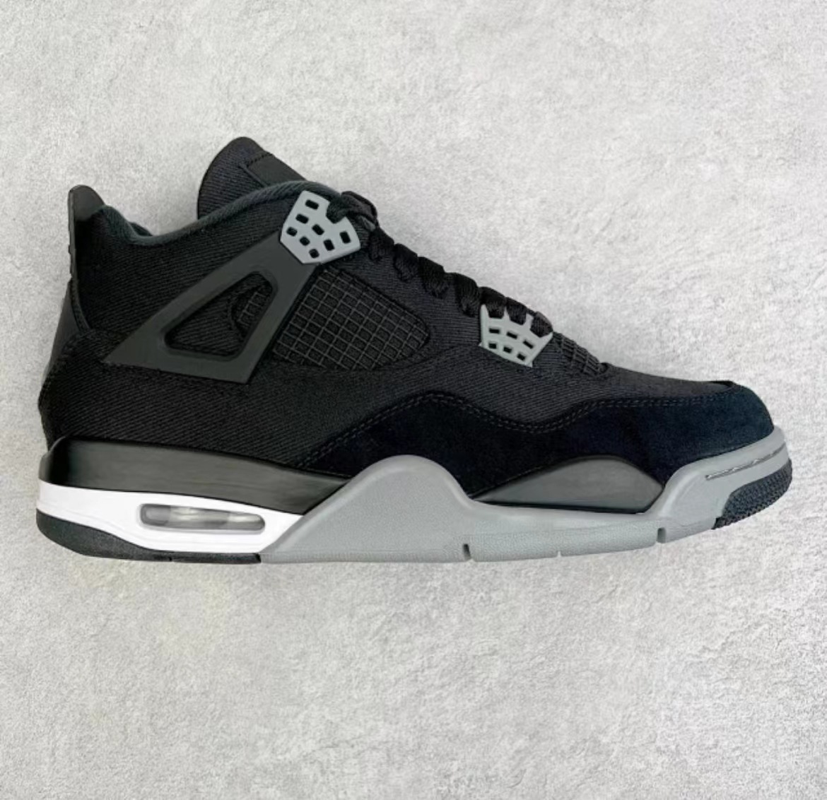 Putian AJ4 hembra eléctrica Jordan hembra eléctrica negro cemento París zapatos de baloncesto puro original Joe4 Duck Duck AJ3 zapatos de baloncesto cojín de aire