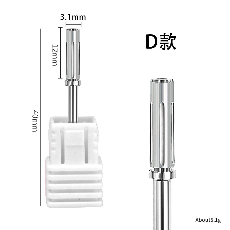 Actualización transfronteriza 3,1mm pequeño manicura anillo de arena cojinete mini anillo de arena núcleo de eje manicura desarmador cabezal de pulido