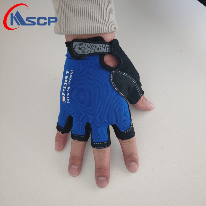 Guantes de ciclismo de medio dedo amortiguador para hombres y mujeres deportes de fitness bicicleta de montaña entrenamiento antideslizante transpirable anticapullo al aire libre