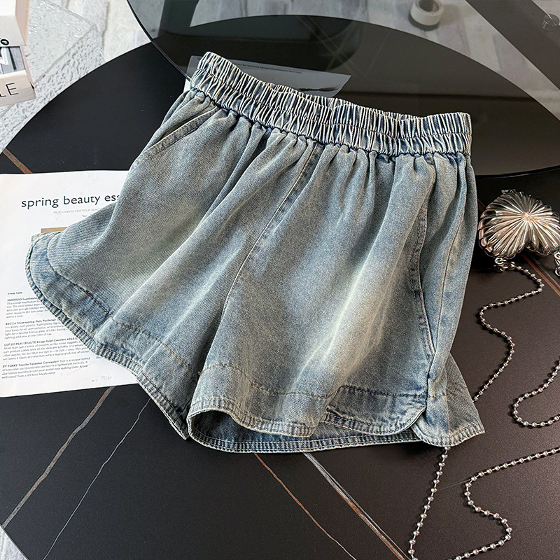 Women's Clothing Casual Fashion Sports Suit For Women Summer New Round Neck Bear Embroidery Tie Dye Top Loose Jeans Two Piece Suit_ecoleips.com
