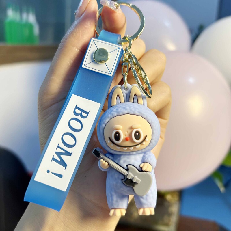 跨境拉布布可爱系列钥匙扣创意公仔坐姿汽车背包挂饰地摊礼品批发|undefined