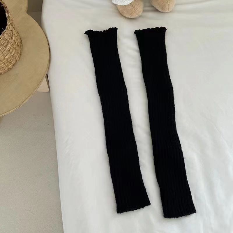 Lolita袜针织堆堆袜套加长jk小腿袜修饰腿型袜子女腿套显瘦遮腿型|undefined