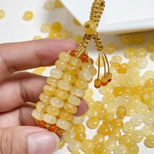 8x5mm琉璃玉碎水染算盘不掉色玻璃散珠串珠diy手串饰品材料批发