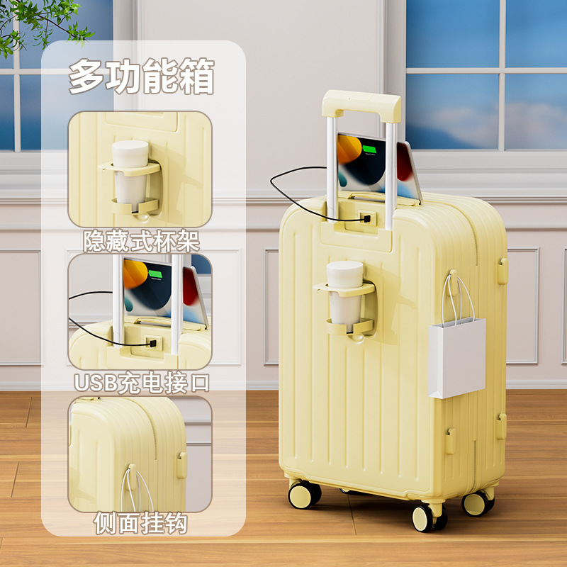 (Ventas directas de fábrica) Maleta de gran capacidad Maleta para mujer Caja de contraseña de rueda universal para estudiantes robusta y duradera para hombres