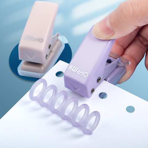 You can get excellent mini single-hole punching machine loose-leaf book punching binder DIY creative loose-leaf notebook puncher