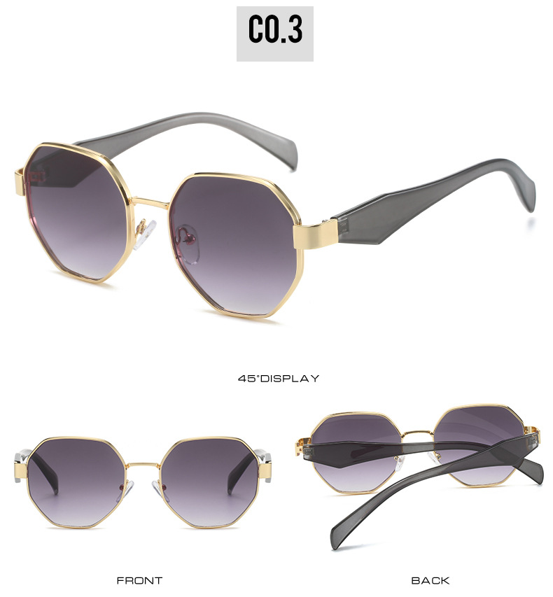 Women'S Gender Basic, Simple Style Style Basic Simple Style Geometric PC UV400 Protection Polygon Full Frame Women's Sunglasses