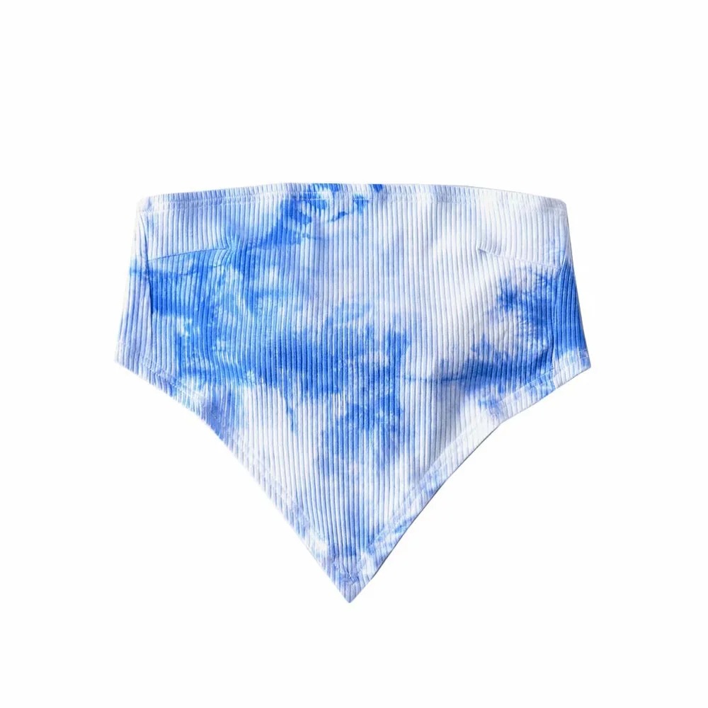 Tie-dye back tied tube top NSAC47643