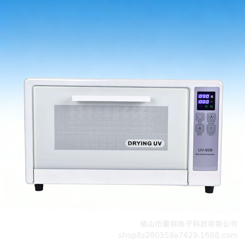 Uv608 Uv Light Drying and Disinfection Cabinet for Beauty Spa Home Use, Digital Display 24L Large Capacity Kitchen Disinfection Box
