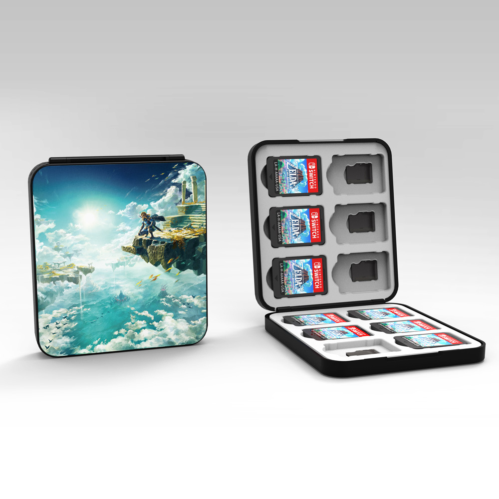 Nintendo interruptor magnético caja de tarjeta de silicona 12 piezas NS juego tarjeta caja de almacenamiento accesorios periféricos caja de tarjeta