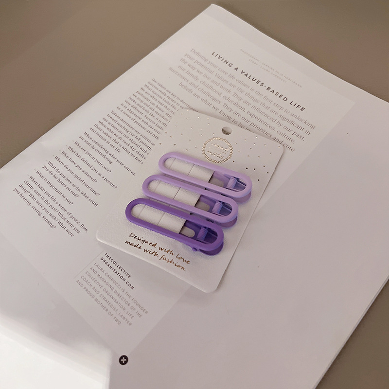 Nuevo clip helado de horquilla azul púrpura de niña horquilla rota clip BB de color degradado de estrella de cinco puntas de niña