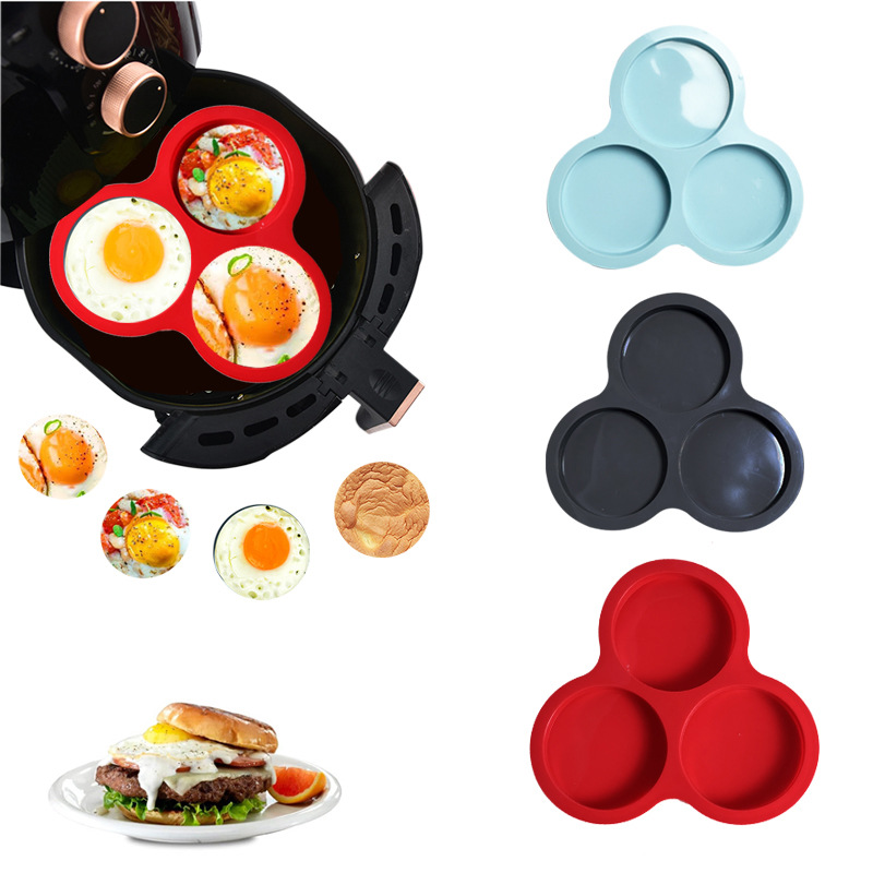 Molde Redondo para Huevos de 3 Cavidades de Silicona image 2