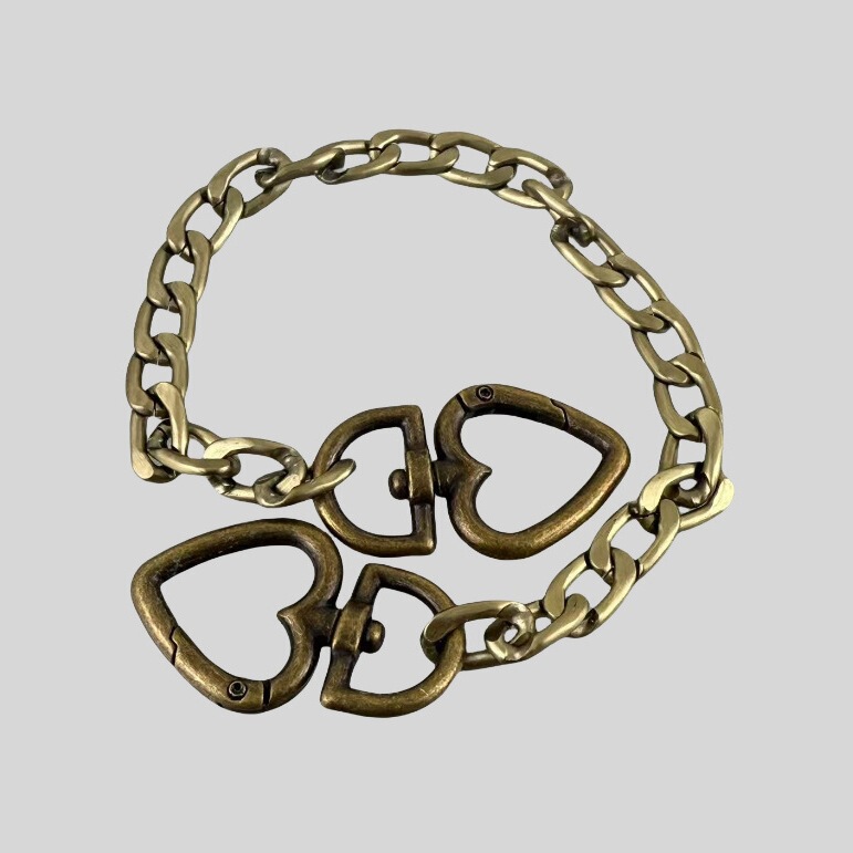 Middle Ages Bag Remodeled Replacement Shoulder Strap Portable Decorative Chain French Retro Underarm Love Buckle Bag Chain Bag with Accessories