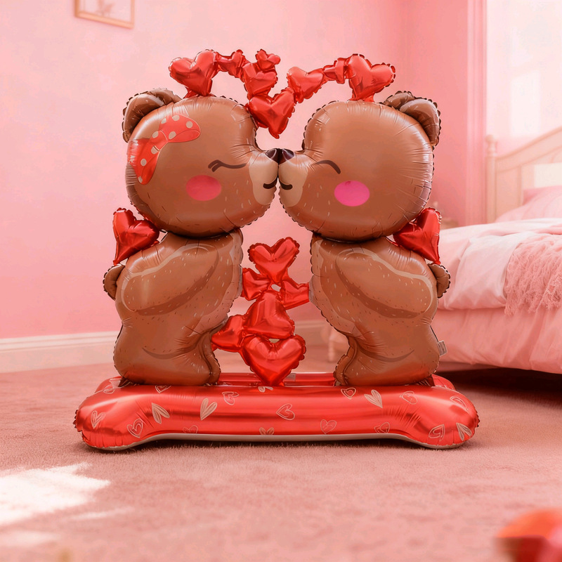 Valentine's Day Wedding Engagement Anniversary Party Decoration Arrangement Balloon Atmosphere Photo Props Card Pack