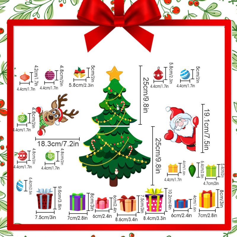 CT131アマゾンクリスマスツリー磁気冷蔵庫貼り付け老人ヘラジカ磁気吸引祝日パーティー装飾|undefined