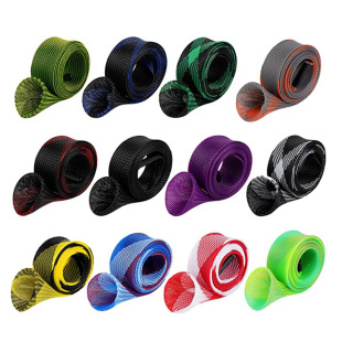 30mm × 1.7m Amazon fishing rod braided protective sleeve fishing rod sleeve braided mesh tube telescopic fishing rod braided sleeve