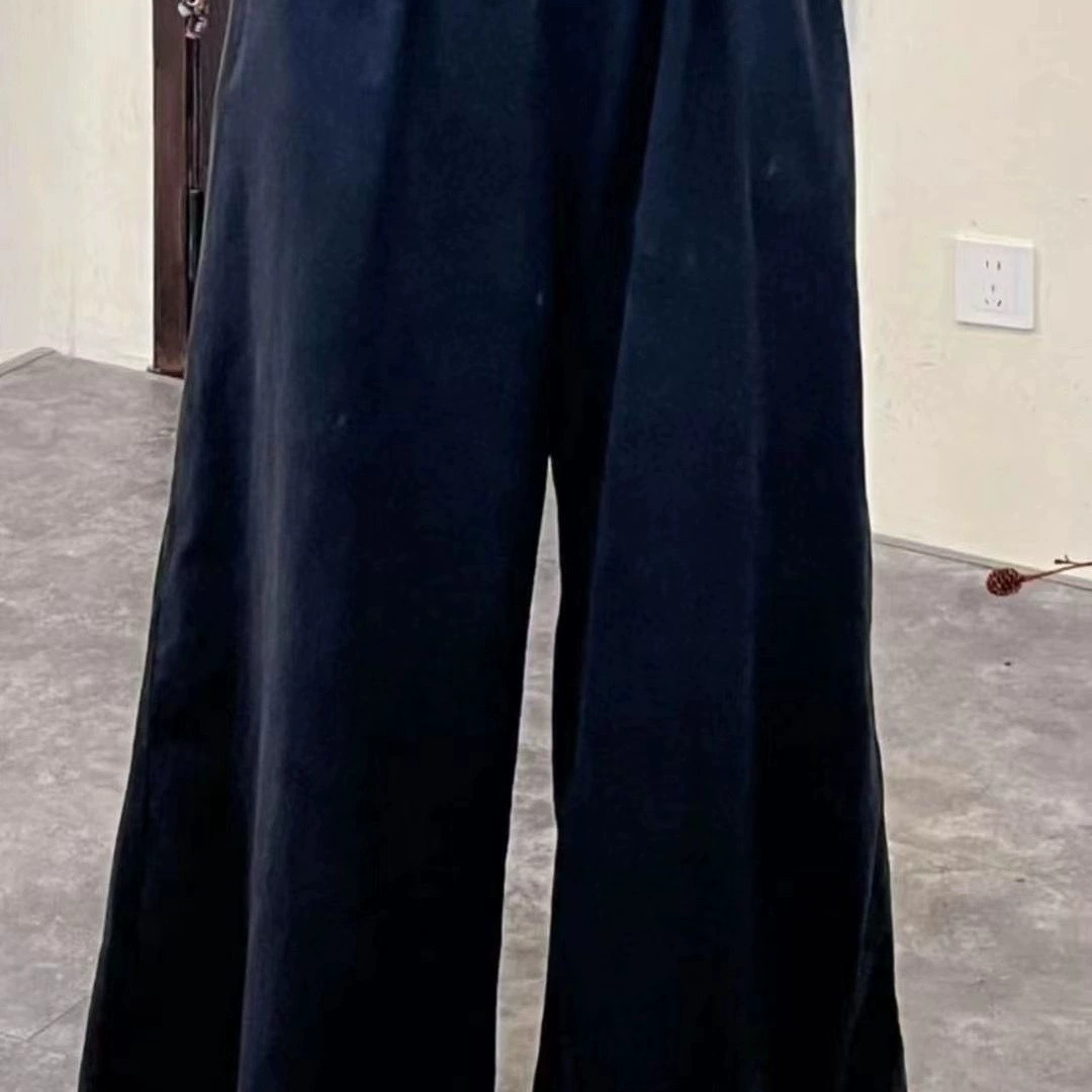 Retro summer casual trousers, loose straight fit
