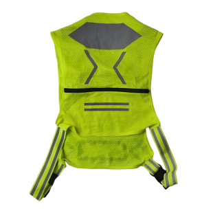 Running Reflective Vest, Night Running Safety Vest, Outdoor Cycling Reflective Equipment, Fluorescent Yellow Breathable Mesh Customized Model