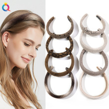 奇阅新款秋冬海绵高颅顶发箍女高级感宽边甜美头箍美拉德色系发卡