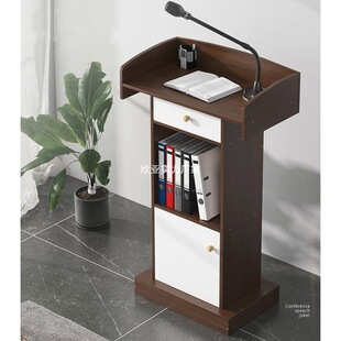 Podium Training Podium Lecture Table School Emcee Desk Church Wooden Podium Teaching Teacher Office Reception Desk
