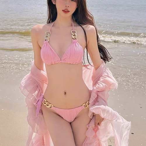 【天使之翼】仙气游泳衣女bikini比基尼三件套沙滩装温泉性感泳装