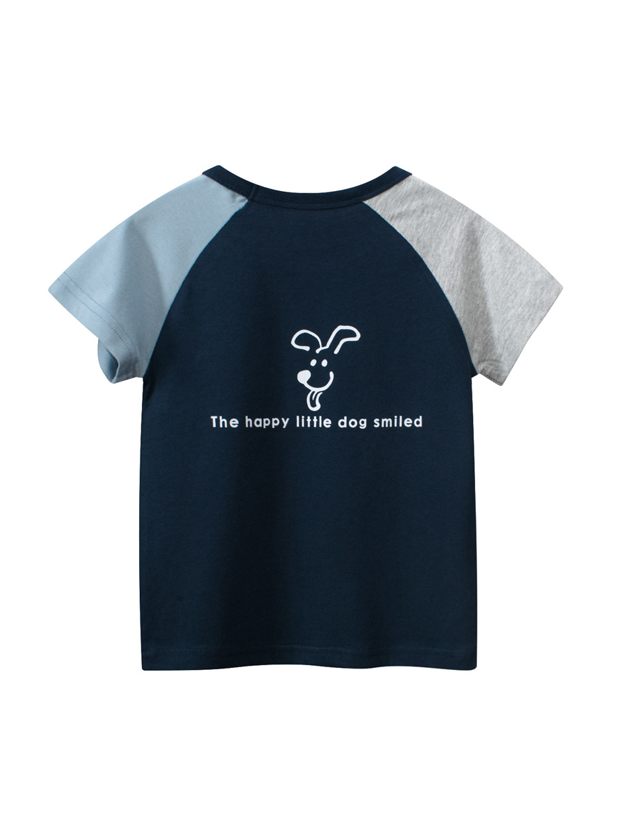 27kids camiseta de manga corta para niños verano nuevo estilo 2024 niños ropa de niños transfronteriza ropa de bebé cabello de una pieza