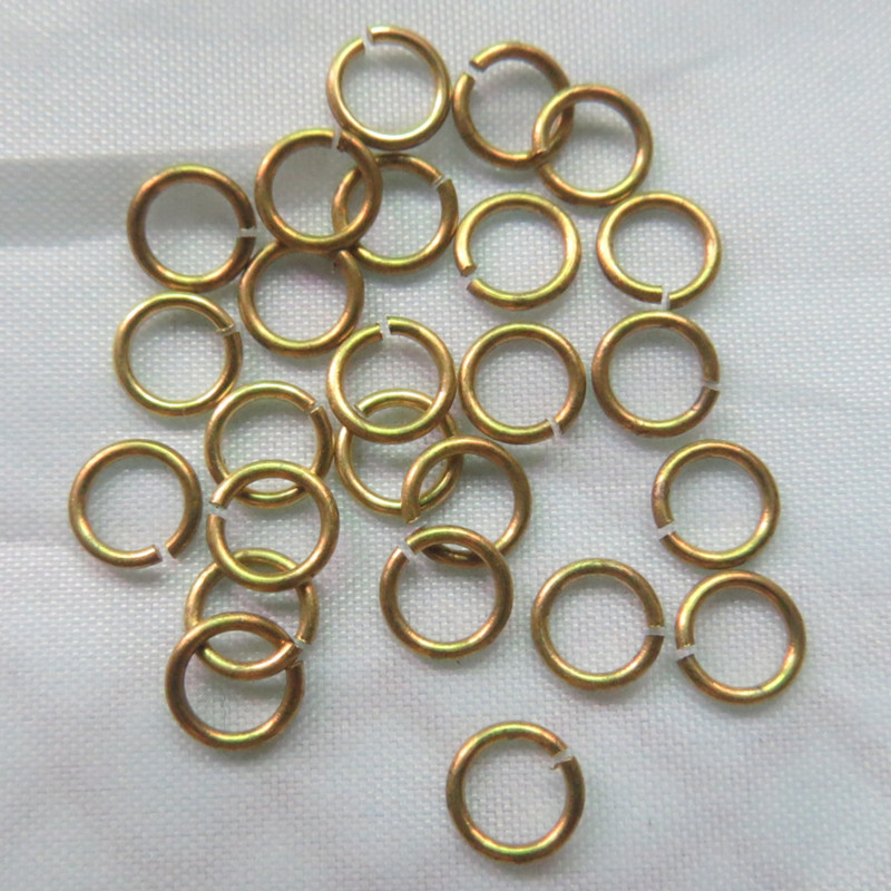 厂家纯铜环1.0 线铜圈开口圈 单圈 线割平口圈 DIY饰品配件批发