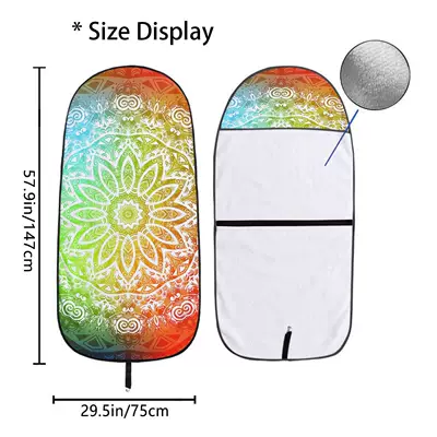 Geometric Seat Towel Cover: Universal seat cover - qctj657-75x150
