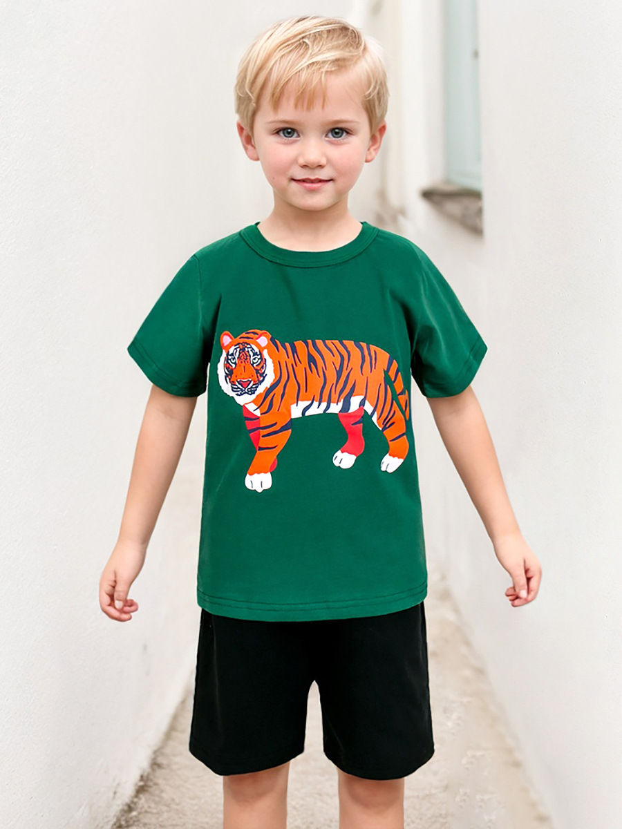 Little Maven verano camisetas de manga corta de algodón europeo y americano de dibujos animados camisetas de niños nuevas camisetas de niñas al por mayor