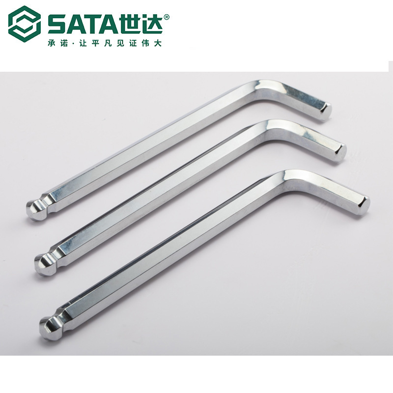Sata/世达五金工具SVCM+材质加长球头内六角扳手81104-81123