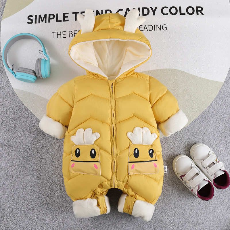 2025 nuevo algodón infantil invierno invierno invierno baby camiseta ropa infantil de algodón grueso