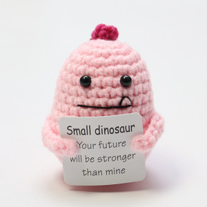 Tarjeta S rosa rosa de dinosaurio
