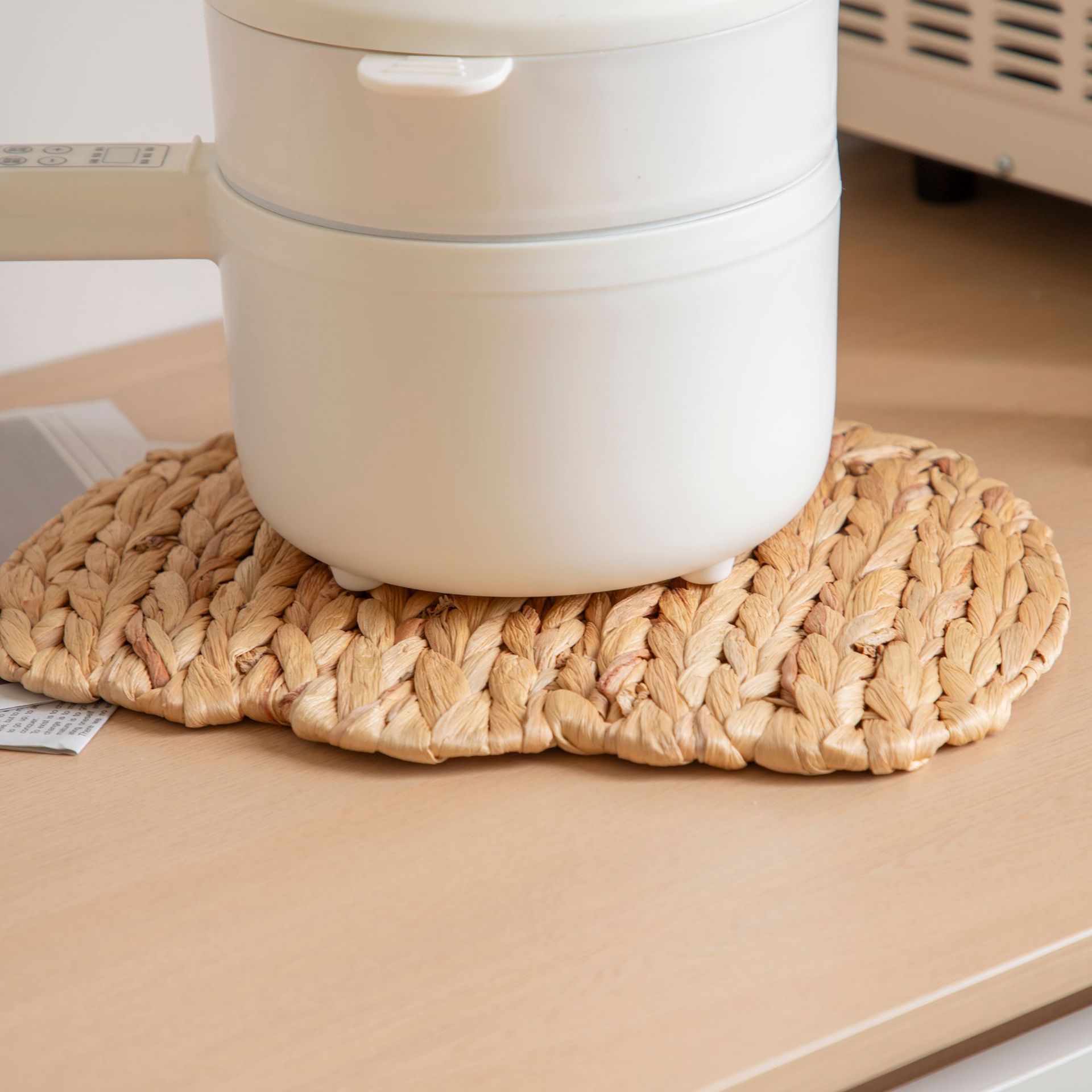 calabaza de color primario calabaza grasa decoración estera aislante de calor estera de mesa estera de comedor estera de calabaza grasa anti-caldo estera de taza