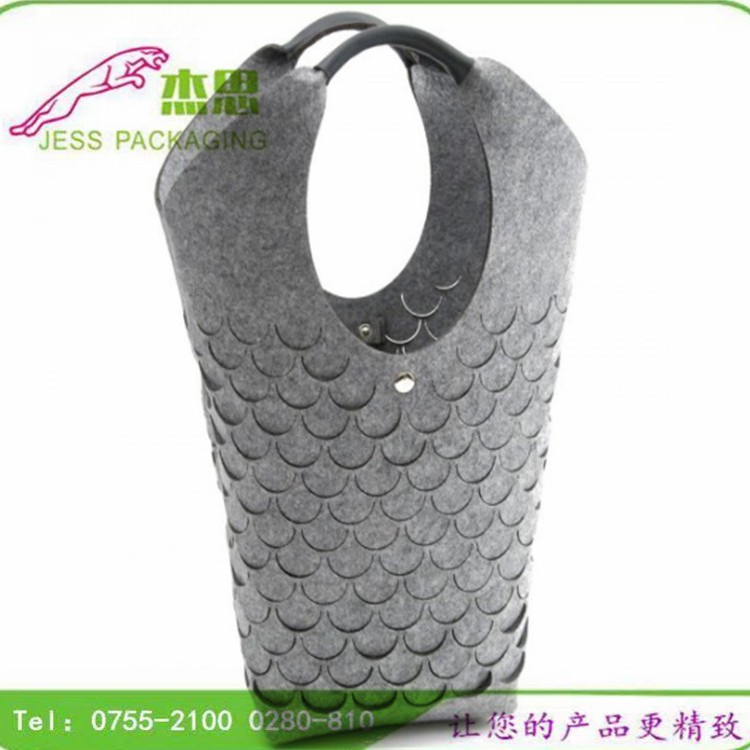 设计新款创意羊毛毡单肩包手提包 购物包休闲公文包量大从优