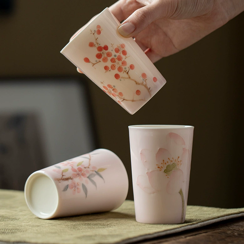 Tea cup, ceramic small modern set handmade, Cola, simple and elegant design, Chinese style
