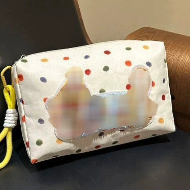 Цветная точка такса косметическая сумка для собак 2025 новая текстура большая емкость портативная сумка для путешествий
